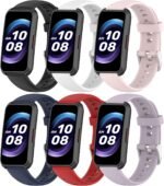 TenCloud 6Pack Compatible with Amzhero Runfit D26 Band 16mm, Soft Silicone Sweat Resistant Sport Wristbands Compatible with Amzhero Runfit D26 Fitness Tracker - Image 2