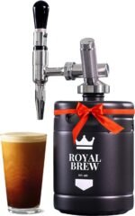 The Original Royal Brew Nitro Cold Brew Coffee Maker - Gift for Coffee Lovers - 64 oz Home Keg, Nitrogen Gas System Coffee Dispenser Kit - Image 2