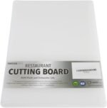 Thirteen Chefs Plastic Cutting Board - 18 x 12 x 0.5 Inch, Professional Grade HDPE, NSF Approved, Large Size and Dishwasher Safe - Image 2