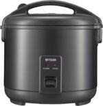 Tiger JNP-S18U-KY 10 Cup Capacity White Rice Cooker with Non-Stick Inner Pot, Retractable Power Cord, and Keep Warm up to 12 hours (Obsidian Black) - Image 2