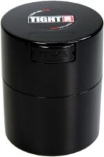 Tightvac - Premium Airtight Herb Storage Container - Holds ½ oz to 3 ounces - Keep Your Herbs and Dry Goods Fresh and Flavorful. Black - Image 2