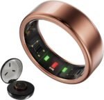 Titanium Smart Ring for Women & Men – Ultra-Light (2.7–3.2g), 4–6 Days Battery, 500mAh Case for 3 Recharges, Health & Fitness Tracker (Rose Gold 9) - Image 2