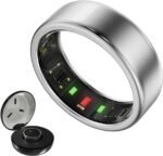 Titanium Smart Ring for Women & Men – Ultra-Light (2.7–3.2g), 4–6 Days Battery, 500mAh Case for 3 Recharges, Health & Fitness Tracker (Silver 7) - Image 2