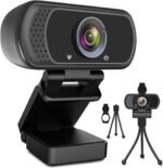 ToLuLu 1080P Webcam with Microphone, HD Webcam Web Camera with Tripod Stand, Widescreen USB Computer Camera, Streaming Mic Web cam for Online Calling/Conferencing,Facetime/YouTube Desktop Laptop PC - Image 2