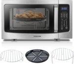 Toshiba Air Fryer Combo 4-in-1 Countertop Microwave Oven, Smart Sensor, Convection, Mute Function, Position Memory 13.6" Turntable, 1.5 Cu Ft, 1000W, Silver, ML-EC42P(SS) - Image 2