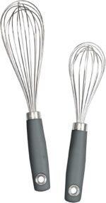 Tovolo Elements Whisk Set – 10 & 12 Inch Stainless Steel Whisk Set for Cooking & Baking, Balloon Shape Design, Comfortable Handles, Hanging Loops for Convenient Storage, Dishwasher Safe, Charcoal - Image 2