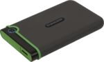 Transcend 2TB SJ25M3, USB 3.1 Portable Hard Drive Rugged, Anti-Shock Resistant, Compact and Lightweight with Lightning-Fast Speeds, One Touch Backup Button, Iron Gray - TS2TSJ25M3S - Image 2