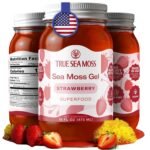 TrueSeaMoss Sea Moss Gel – Made in USA – Wildcrafted Seamoss, Fruits & Jarred Vegetables – Strawberry, Pack of 1 (Labels may Vary) - Image 2