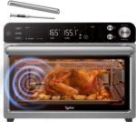 Typhur Sync Oven with Smart AI Wireless Meat Thermometer Probe, 12‑in‑1 Countertop Air Fryer Toaster Oven Combo, 360° Turbo Convection, Dehydrator, Recipe & 5 Accessories, Large 27QT, Stainless Steel - Image 2