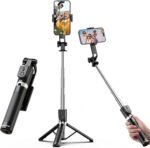 UBeesize Selfie Stick Tripod for iPhone and Android, 52'' Extendable Phone Tripod Stand with Remote, Portable Selfie Sticks with Phone Holder for Video Recording & Travel - Image 2