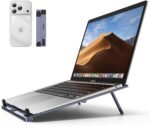 UGREEN Portable Laptop Stand, Foldable & Compact Aluminum Computer Stand Holder for Desk, Adjustable Ergonomic Laptop Riser for MacBook, Travel-Friendly for 10-17 Inch Laptops - Image 2