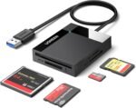 UGREEN SD Card Reader USB 3.0 Card Hub Adapter 5Gbps Read 4 Cards Simultaneously CF, CFI, TF, SDXC, SDHC, SD, MMC, Micro SDXC, Micro SD, Micro SDHC, MS, UHS-I (Black) - Image 2