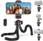 ULANZI MT-91 Flexible Octopus Tripod for Phone, GoPro&Camera, 3‑in‑1 Mini Tripod w Bluetooth Remote, CKA Quick Release w 1/4 Screw, GoPro Adapter, 360 Adjustable for Vlogging, Selfies, Video Recording - Image 2