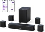 ULTIMEA 7.1ch Virtual Surround Sound Bar, Sound Bar for Smart TV with 4 Surround Speakers, Peak Power 330W, Surround Sound System for TV, App Control, TV Soundbar with Subwoofer, Opt/AUX/BT, Aura A40 - Image 2
