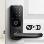ULTRALOQ Latch 5 World's First Built-in WiFi Smart Lock with Fingerprint, 5-in-1 Keyless Entry Door Lock with Touch Digital Keypad, App Control, Black - Image 2