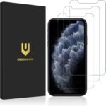 UNBREAKcable 3-Pack Screen Protector for iPhone 11 Pro/XS/X, Double Shatterproof Tempered Glass [Easy Installation Frame] [9H Hardness] [HD Clear] [Case Friendly] for 5.8 Inch - Image 2