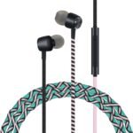 URIZONS 3.5 Jack Wired Earphones Teens Braided Headphones - Tangle Free Earbuds with Microphone High Definition in-Ear Sports Headset for Cellphones Laptop (Green) - Image 2