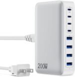 USB C Charger 200W USB C Charger Block,Upgraded GaN III 8-Port Fast Charging Station Hub,PD 65W Laptop Charging Adapter Compatible with MacBook Pro/Air,DELL,Steam Deck,iPhone 16/15/14,Galaxy S23/22 - Image 2