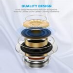 USB C Headphones for iPhone 17/16/15 Pro Max Plus Type C Earbuds with Microphone & Remote Noise Cancelling Earphones for iPhone 17/16/15 Pro, iPad,Galaxy S25/S24/S23/S22/S21/S20/Ultra Note 10/20 - Image 2