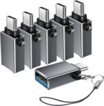 USB C to USB Adapter 6 Pack,Type C to USB Adapter,USBC Male USBA Female OTG Adaptor,USBC Adapters for iPhone 17 16 15,MacBook Pro Air,iPad Pro,Galaxy S25 S24 S23 S22 - Image 2