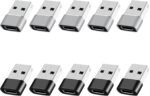 USB to USB C Adapter 10 Pack,USB to Type C Adapter,USBC Female to A Male,Type C USB-C Cable Charger Converter for iPhone 17 16 15 14,Samsung Galaxy S25 S24 S23,Laptop,Tablet,PC - Image 2