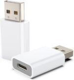 USB to USB C Adapter for iPhone Air 17 Pro Max,USB-C Female to USB Male Charger Converter for Apple MagSafe Watch 11/10/9/8/7/SE/Ultra,Car,iPhone 16 15 Mini Pro Max,Galaxy S20-25,Pixel,CarPlay - Image 2