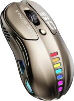 Uciefy Wireless Bluetooth Mouse, Dual Mode (BT5.1&2.4GHz) Rechargeable LED Wireless Mouse, Ergonomic Computer Mice for Laptop/PC/Mac-Bronze - Image 2