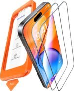 UltraGlass TOP 9H+ Armor for iPhone 15 Pro Screen Protector [NO.1 Military Grade Shatterproof] Screen Protector 15 Pro Tempered Glass Full Coverage [Longest Durable] Easy Installation, 2 Pack - Image 2