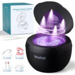 Ultrasonic Retainer Cleaner Machine, 45kHz Dental Cleaning Pod for Denture, Mouth Guard, Night Guard, Aligner, Braces, Toothbrush, 200ML Denture Cleaner with Digital Timer & 4 Modes, Black - Image 2