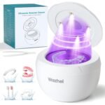Ultrasonic Retainer Cleaner Machine, 45kHz Dental Cleaning Pod for Denture, Mouth Guard, Night Guard, Aligner, Braces, Toothbrush, 200ML Denture Cleaner with Digital Timer & 4 Modes, White - Image 2