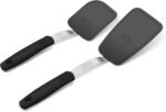 Unicook 2-Piece Small Silicone Spatula Set, Heat-Resistant Kitchen Spatula Turner Set for Nonstick Cookware, Flexible Kitchen Utensils for Flipping Eggs, Pancakes, or Lifting Cookies and Brownies - Image 2