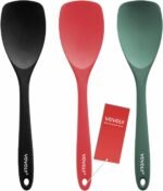Upgrade Silicone Spatula Spoon Set,VOVOLY Heat Resistant Rubber Spoonula, Seamless Non-Stick Flexible Scrapers for Baking Mixing Tool,3 Pack, - Image 2