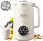 Upgraded 8-in-1 Nut Milk Maker Machine with Stainless Steel Lid, 40oz Soy Milk Maker for Almond, Oat, Coconut, Juice, Plant Based Milk Maker Blender with 18H Delay/Keep Warm/Self Cleaning - Image 2