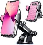 VANMASS【85+LBS Strongest Suction & Military-Grade Ultimate Car Phone Mount【Patent & Safety Certs】 Cell Phone Holder Truck for Dashboard Windshield Vent for iPhone 17 Pro Max 16 15 for Samsung, Pink - Image 2