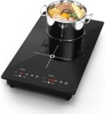 VBGK Double Induction Cooktop, 2300W 110V Portable Induction Cooktop with LED Touch Screen 9 Levels Settings,Electric cooktop with Child Safety Lock & Timer 2 burner - Image 2