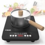 VBGK Portable induction Cooktop,110V Single Burner Induction Stove Top,1800W Induction Hot Plate Electric Burner,7 Power Levels, Kids Lock & Timer,LED touch control,Overheat Protection - Image 2