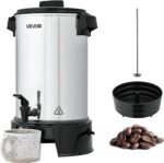 VEVOR Commercial Coffee Urn, 30 Cup 152oz Hot Beverage Dispenser with Dripless Faucet, 1090W Quick-Brewing Coffee Maker, Automatic Temperature Control, for Catering, Party, Church & Restaurant - Image 2