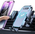 VICSEED Upgrade Ultra Stable Car Phone Holder Mount【Double Lock Metal Clip】 Universal Air Vent Phone Mount,Mobile Cell Phone Holder for Your Car,for iPhone 17 Pro Max 16 and All Phone - Image 2