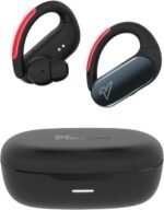VOKALEN Reflex Pro - Wireless Sport Earbuds with Ear Hooks, Active Noise Cancellation, up to 50H of Battery Life, IP68 Dust and Waterproof, Touch Control, Secure Fit for Sports (Black) - Image 2