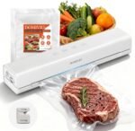 Vacuum Sealer Machine for Food, 4-in-1 Functions with 20 Vacuum Bags (20x30cm) - Dry & Wet Modes, Quick Sealing for Freshness & Storage, Compact Design for Home Kitchen Use - Image 2