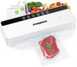 Vacuum Sealer for Food, 6-in-1 Food Vacuum Sealer Machine, 80kpa Suction Power Food Sealer Vacuum Sealer, Compact Vacuum Sealers with 10 Vacuum Bags, External VAC for Jars & Containers, White - Image 2