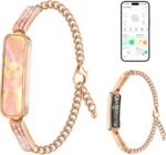 Valentines Day Gifts - Smart Bracelet for Women, Stylish Activity Fitness Trackers, 24/7 Heart Rate, HRV, Blood Oxygen &Stress Monitor, Health & Sleep Tracker for iOS & Android (Rose Gold) - Image 2