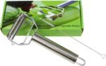 Vegetable Peeler,Potato Peeler,Carrot and Fruit Peeler,Ultra Sharp Dual Julienne Peeler Grater,Stainless Steel Dual Apple Peelers for Kitchen - Image 2