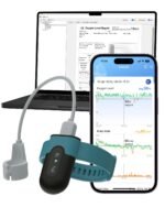 Vibeat Wrist Blood Oxygen Monitor OxyU - Continuous O2 & Heart Rate Tracking with Finger Sensor, Bluetooth Pulse Oximeter with Real-Time Notification, Free App & PC Report - Image 2