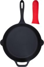Victoria Cast Iron Skillet, Pre-Seasoned Cast Iron Frying Pan with Silicone Handle Holder, Made in Colombia, 12 Inch - Image 2