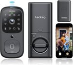 Video Smart Lock with Doorbell, 3 in 1 Keyless Entry Door Lock, Built-in WiFi Camera Deadbolt Lock for Front Door, Fingerprint, Keypad Code, App Control, Voice Control, Auto Lock, IP65, Video Calling - Image 2