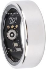 Vikye Smart Ring Health Tracker, IP68 Water Sleep Tracking Wearable Health Rings, Health Fitness Tracker Rings for Men Women, with APP, Silver (13#) - Image 2