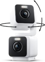 WYZE Duo Cam Pan Indoor/Outdoor IP65 2K 360° Pan/Tilt Smart Home Security Camera with Color Night Vision, Compatible with Alexa & Google Assistant, White - Image 2