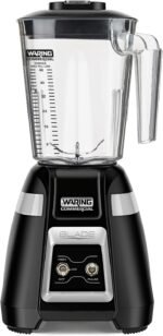 Waring Commercial BB300 Blade 1 HP Blender Toggle Switch Controls with Pulse feature with 48 oz BPA Free Copolyester Stacking Container, 120V, 5-15 Phase Plug ,Black - Image 2