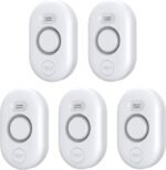 Water Leak Detector Sensor Alarm: Water Flooding Monitor for Home Adjustable Wet Moisture Alert Smart Sink Overflow Monitoring Pipe Leakage Drip Detection Warning for Basement Floor (5*Sensor) - Image 2